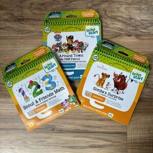 LeapFrog LeapStart Preschool Learning Book Bundle - Green & Orange Covers